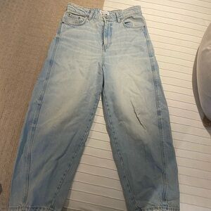 Zara Light Wash Boyfriend Jeans